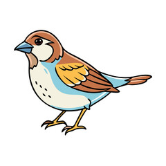 sparrow icon, sparrow vector illustration-simple illustration of sparrow, perfect for sparrow logos and themed design 