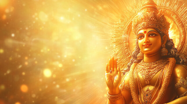 lord god Surya Indian hindu festival Makar Sankranti Chhath Puja pongal background diwali