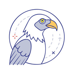 Obraz premium bird of prey icon, bird of prey vector illustration-simple illustration of bird of prey, perfect for bird of prey logos and themed design 