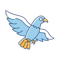 bird of prey icon, bird of prey vector illustration-simple illustration of bird of prey, perfect for bird of prey logos and themed design 