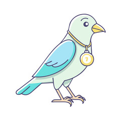 bird ringing banding tag icon, bird ringing banding tag vector illustration-simple illustration of bird ringing banding tag, perfect for bird ringing banding tag logos and themed design 