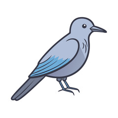 Obraz premium bird silhouette icon, bird silhouette vector illustration-simple illustration of bird silhouette, perfect for bird silhouette logos and themed design 