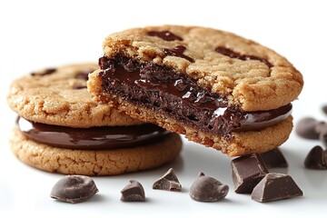 Decadent chocolate sandwich cookies, perfect for a sweet treat.  Rich chocolate filling between two delicious cookies.
