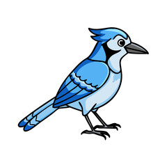 blue jay icon, blue jay vector illustration-simple illustration of blue jay, perfect for blue jay logos and themed design 