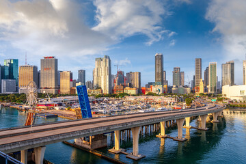 Miami, Florida, USA Downtown Skyline
