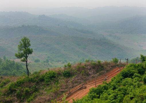 Barbed wires on the North Korean side in the Demilitarized Zone, North Hwanghae Province, Panmunjom, North Korea
