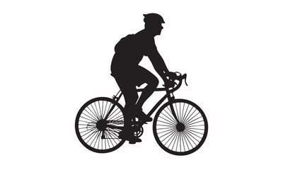 A bicycle vector silhouette is a minimalist graphic representation of a bicycle, typically rendered in a flat, monochromatic style.