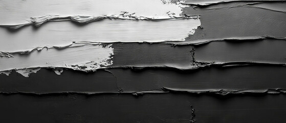 Naklejka premium Dynamic horizontal brushstrokes create contemporary textured wallpaper design