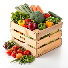 fresh vegetables in a basket