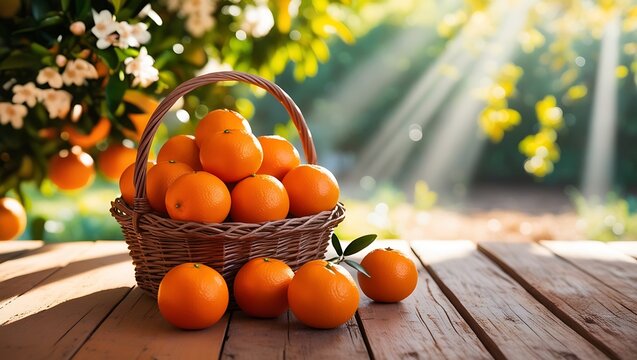 Basket Of Oranges Basket Of Oranges