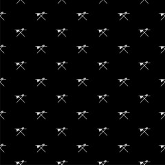 Ironing board icon isolated seamless pattern on black background