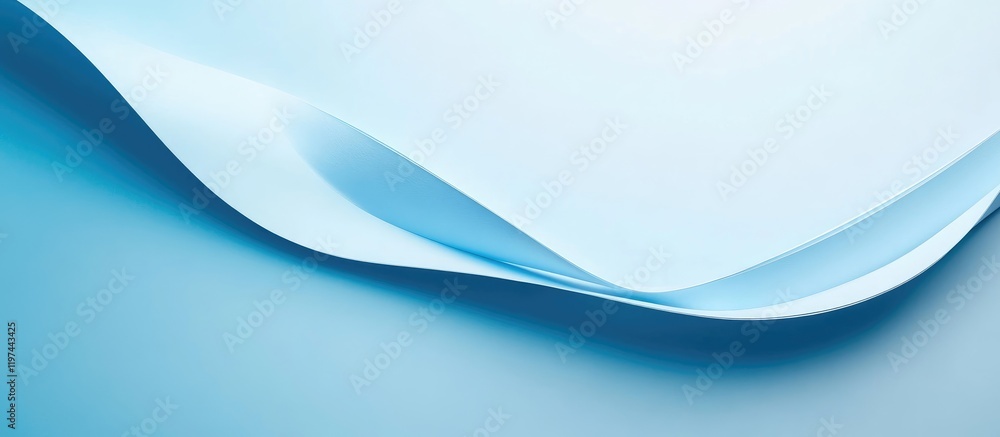 Poster Soft Blue Waves Creating Space for Text and Branding Ideas in a Professional Advertising Context for Brand Identity Development