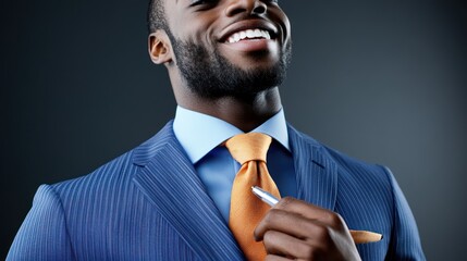Portrait of a Successful African American Businessman