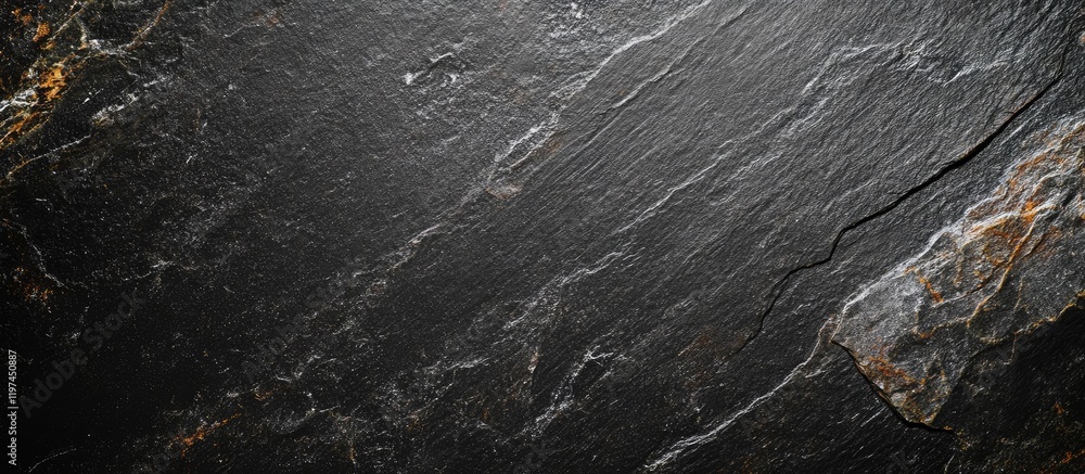 Poster textured black grunge wall with dark gray cement floor background featuring empty copy space for tex