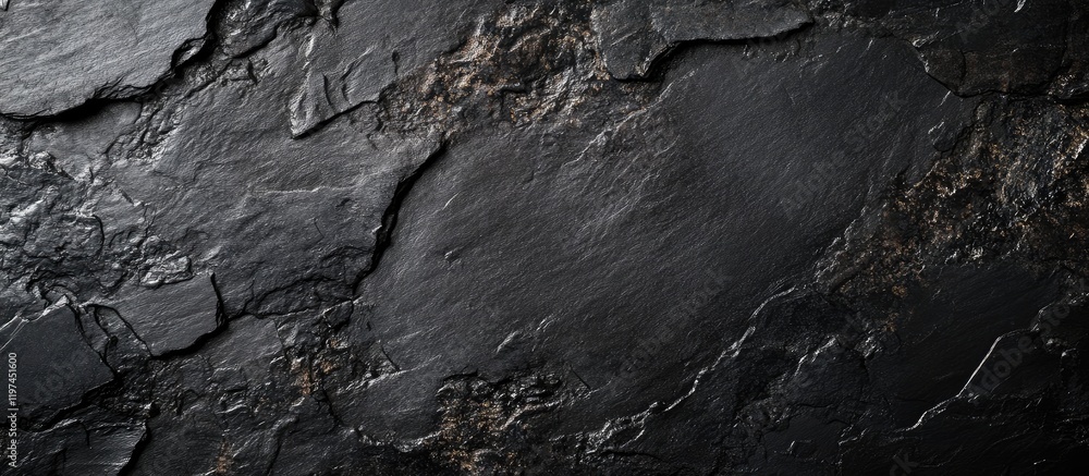 Poster black hills textured dark slate surface for product display with neutral copyspace for branding and 