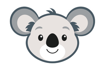 Cute Animal Kawaii Vector art in Illustration on White Background