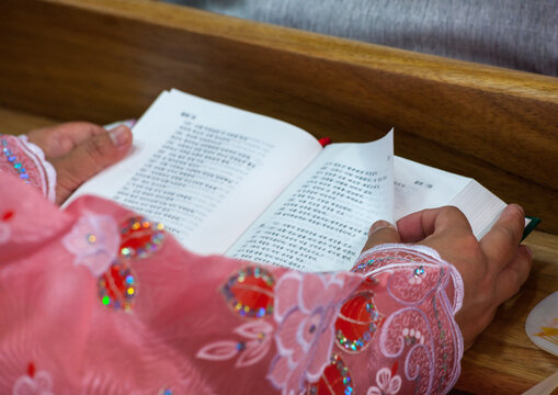 Sunday mass in protestant Bongsu church, Pyongan Province, Pyongyang, North Korea