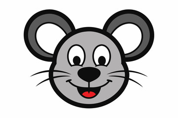 Cute Animal Kawaii Vector art in Illustration on White Background