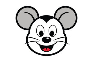 Cute Animal Kawaii Vector art in Illustration on White Background