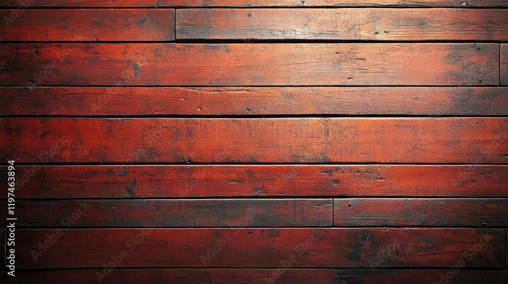 Poster wooden texture background with dark red planks providing a rustic and warm appearance ideal for vari