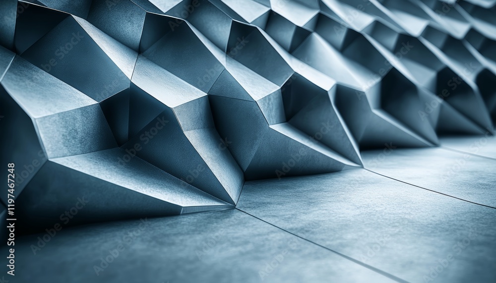 Poster abstract background with modern geometric surface, 3d rendering illustration, architecture design