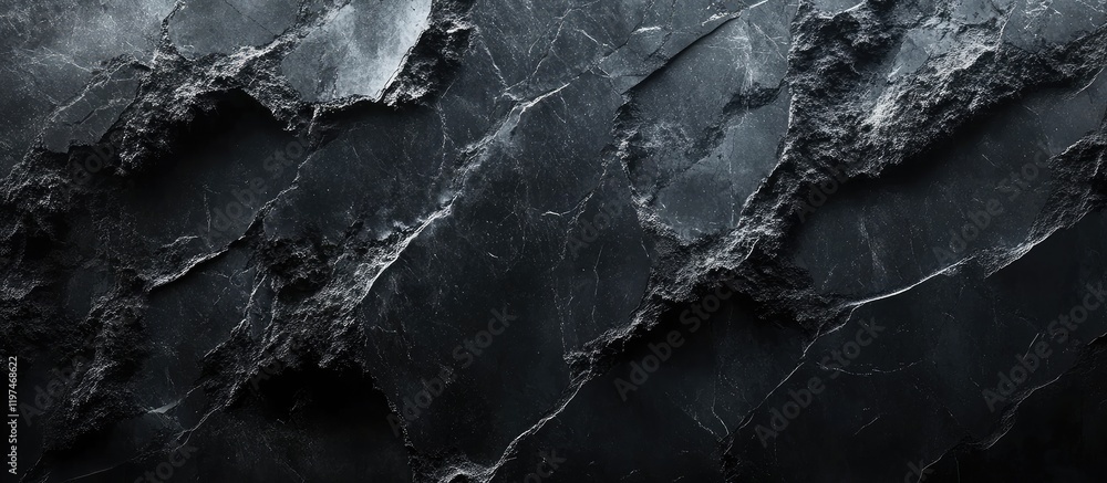 Poster black marble texture background for product display dark themed presentations with ample empty copys