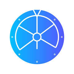 fortune wheel gradient icon