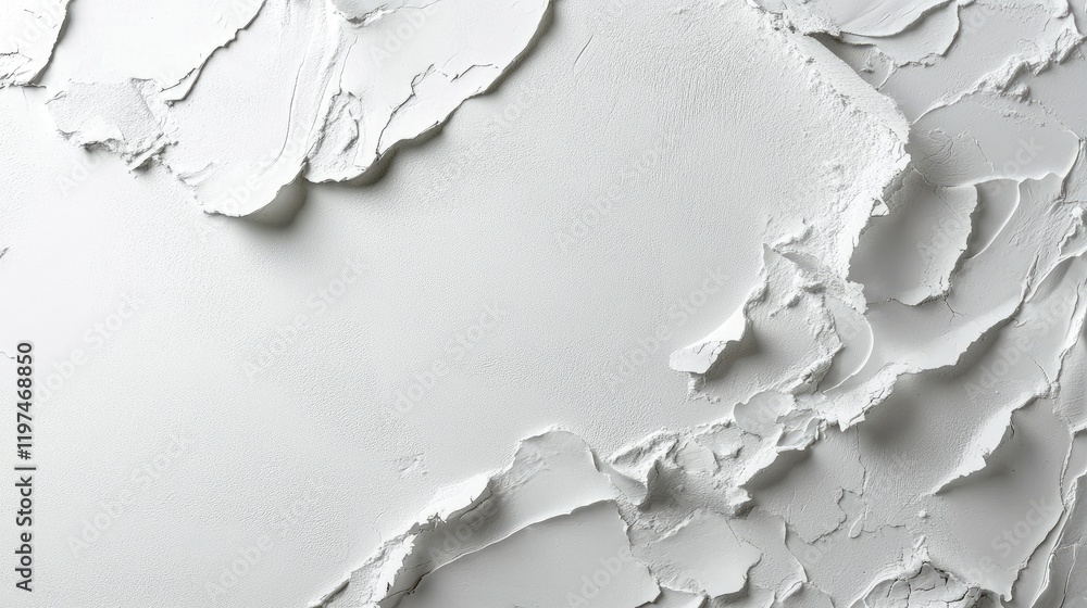 Aufkleber textured white plaster wall with uneven surface and peeling layers suitable for background use copy 