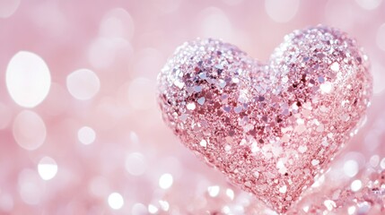 Obraz premium A vibrant pink backdrop cradles a delightful heart-shaped object, evoking feelings of love and warmth on this special Valentine's Day.