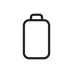 Battery icon representing power levels, energy status, or charging. Ideal for tech interfaces, apps, and digital projects. Clean and modern vector design.