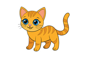 Obraz premium Cute Animal Kawaii Vector art in Illustration on White Background