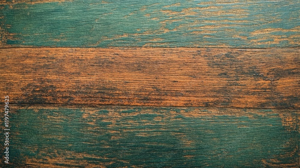 Poster textured wooden surface with green and brown stripes for background use, ideal for adding text or gr