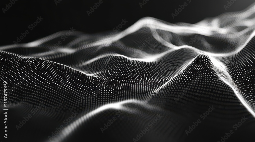Aufkleber abstract polygonal space. background with connecting dots and lines. artificial intelligence technol
