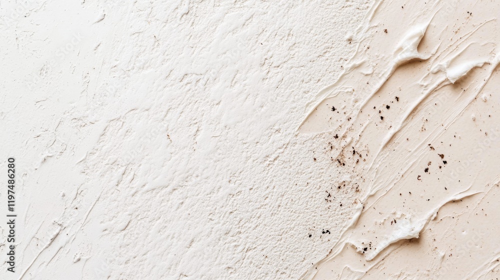 Poster textured wall surface with smeared paint and subtle dirt spots ideal for backgrounds and design appl