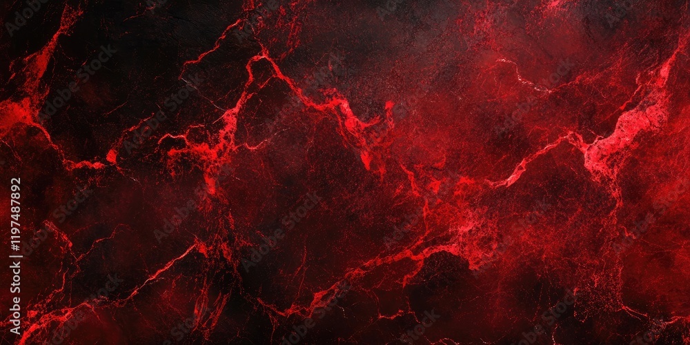 Aufkleber red and black abstract texture background with marble effect and veins, suitable for design and arti