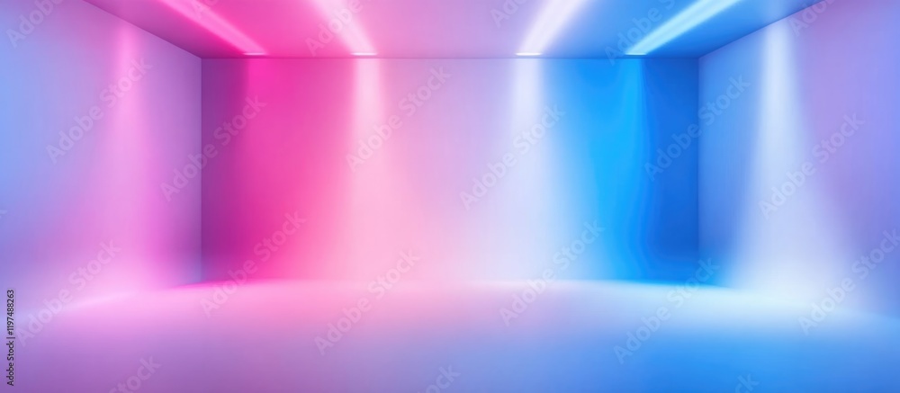 Aufkleber colorful abstract gradient background with soft lighting effects in a modern minimalist room design 