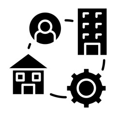 Hybrid Work Model icon