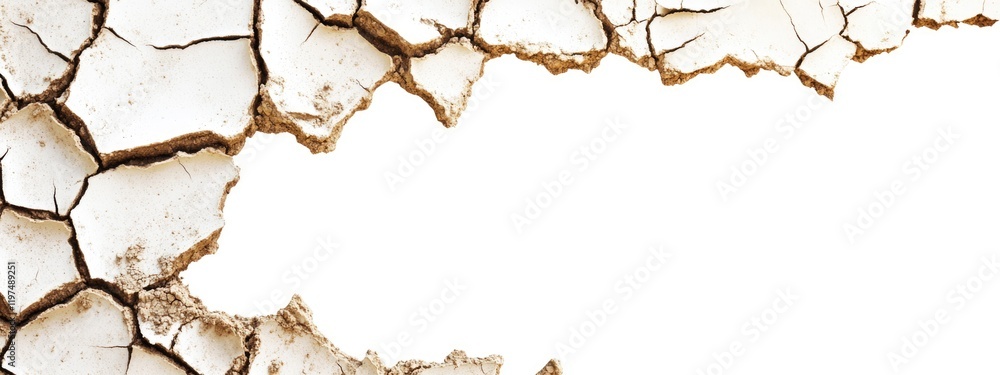 Aufkleber cracked and weathered surface with distressed edges and copy space for text