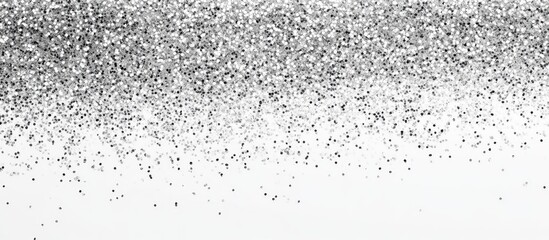 Obraz premium Shimmering silver glitter background with gradient effect and ample copy space for text placement