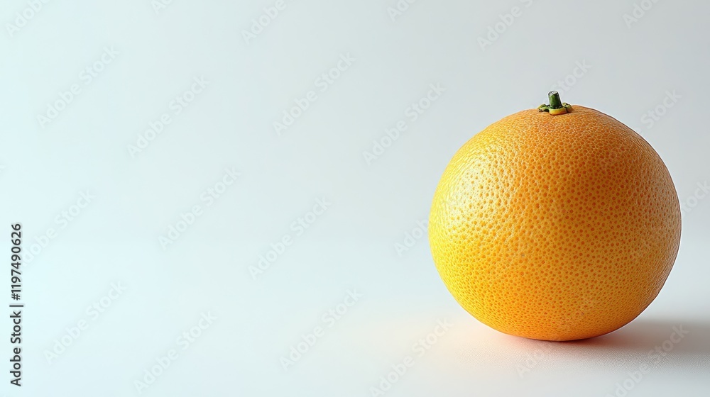 Poster fresh grapefruit on a clean background with ample copy space for text placement and marketing purpos