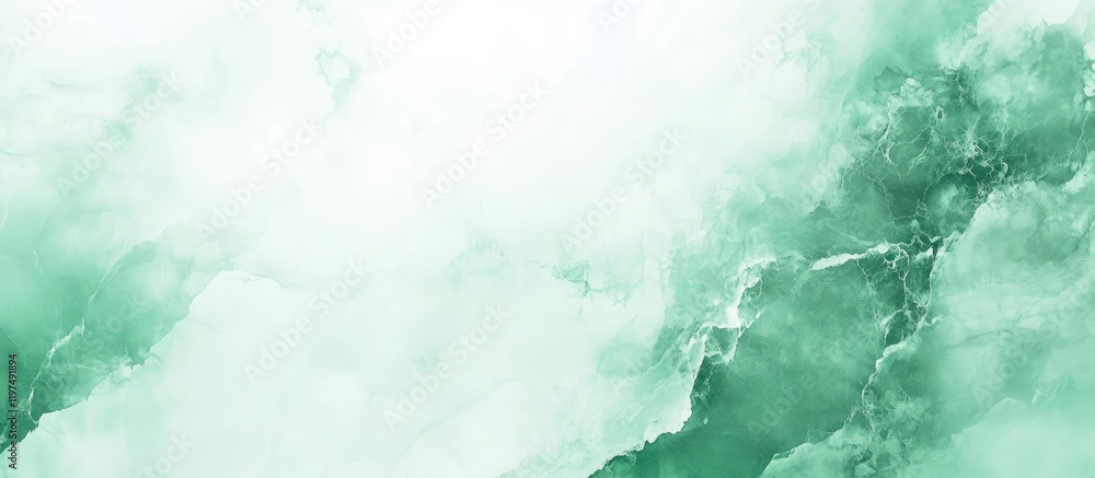 Poster green marble texture background with copy space for text placement