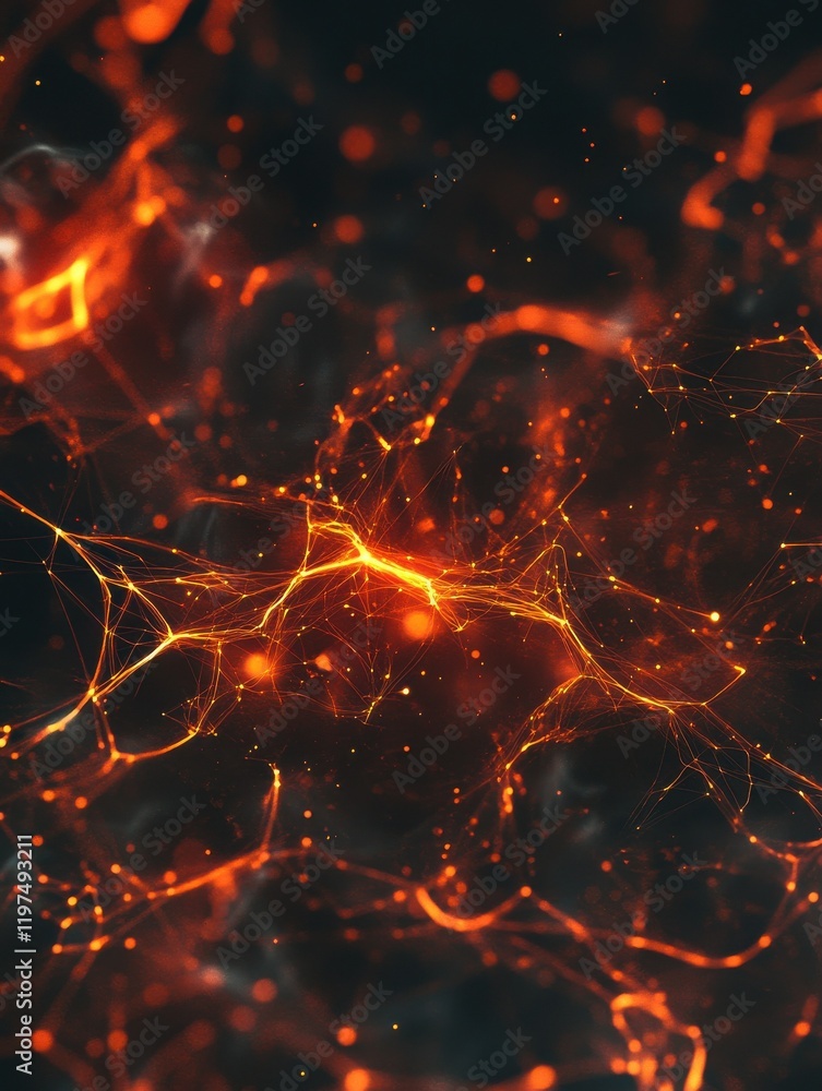 Poster abstract polygonal space. global network graphic concept. glowing lines background. graphic concept 