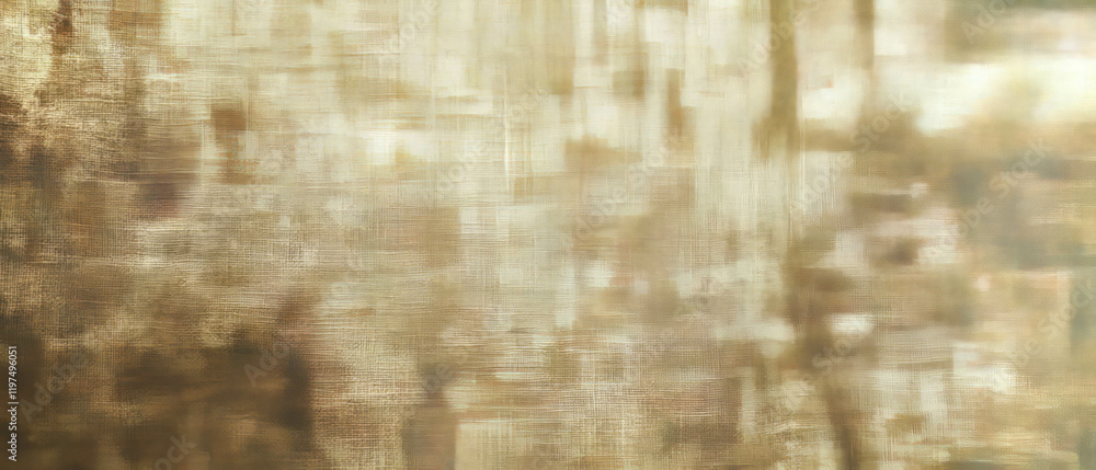 Poster exploring subtle linen texture in warm neutral tones for a calming atmosphere