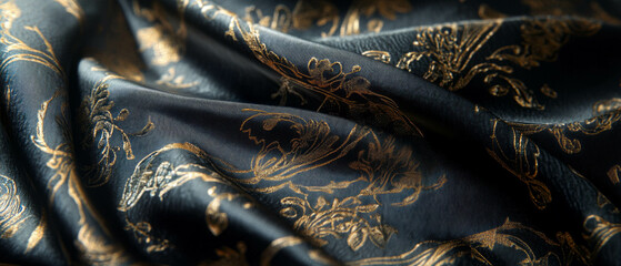 Elegant moire pattern with shimmering effect on exquisite fabric surface