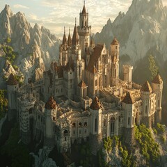 Fantasy Castle, Gothic church, Architecture