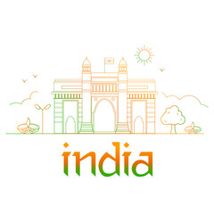 Naklejka premium 26th January Happy Republic Day of India