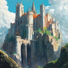 Fantasy Castle, Gothic church, Architecture