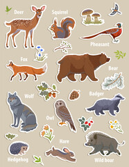Animals stickers