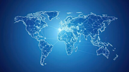 Global Network Connectivity: A Visual Representation of Worldwide Interconnections