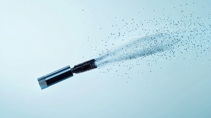 Liquid spray from a nozzle, high-speed photography.
